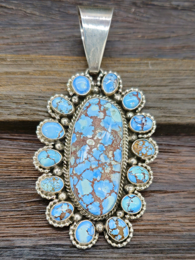 Large Golden Hills Cluster Pendant by E. Wylie