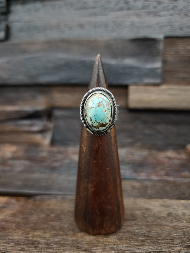 Jess Martinez Turquoise and Sterling Ring