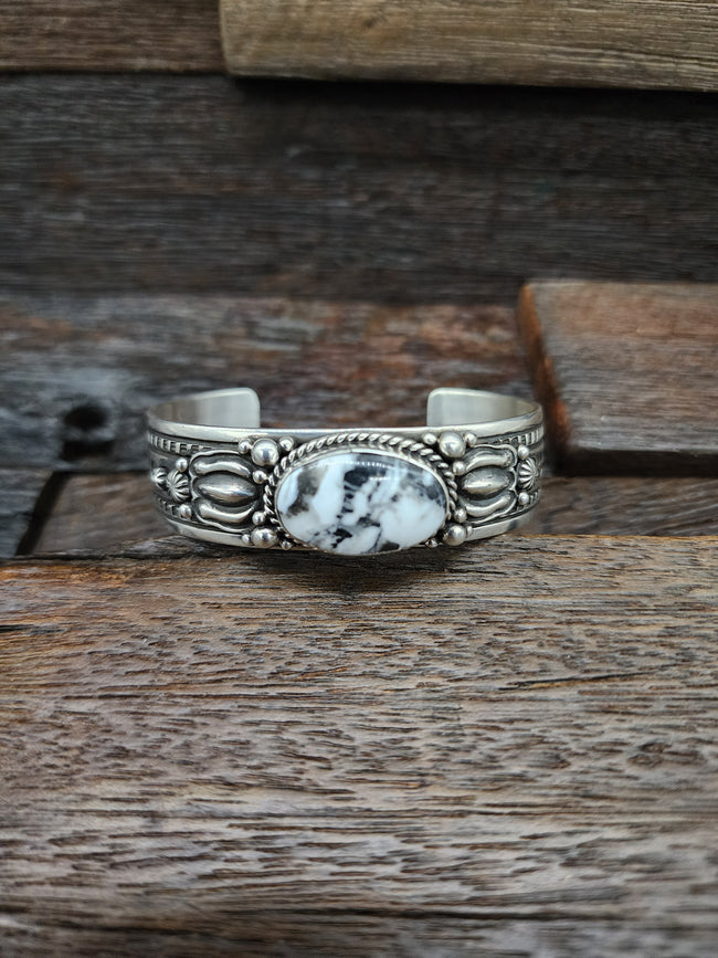 Happy Piasso White Buffalo Cuff Bracelet