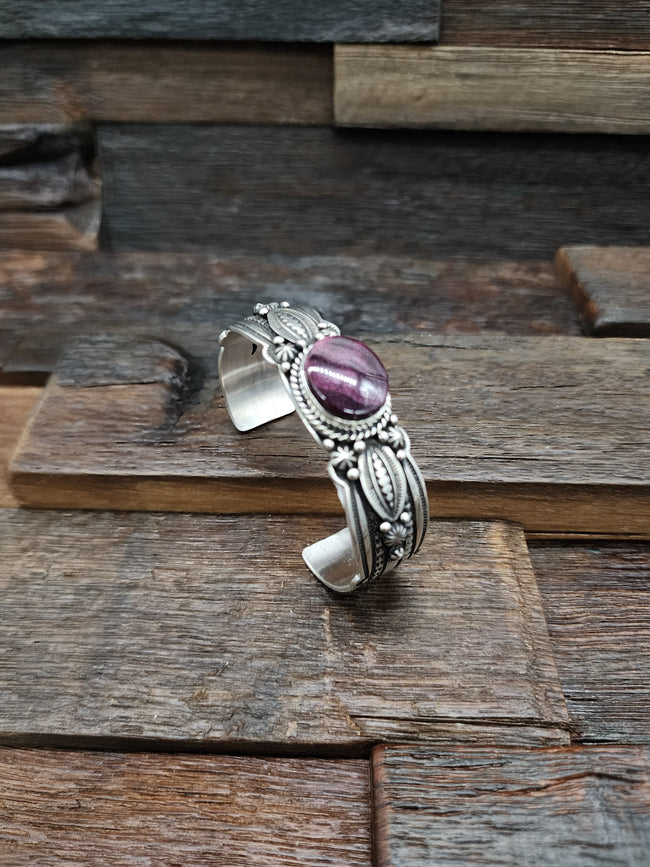 Purple Spiny Oyster Cuff Bracelet