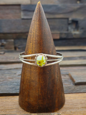 Sterling Silver Cowboy Hat and Lasso  Bracelet by Bobby Platero