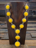 Bumblebee Jasper Lariat Necklace 24 in