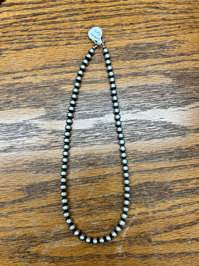 Sterling Silver Navajo Pearls - 6mm Beads