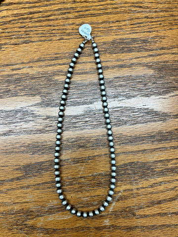 Sterling Silver Navajo Pearls - 5mm Beads