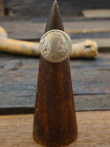 White Buffalo Ring by L. Yazzie Size 7