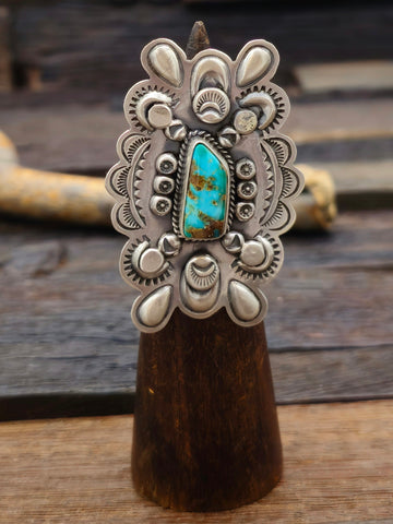 Turquoise and Spiny Cluster Earrings