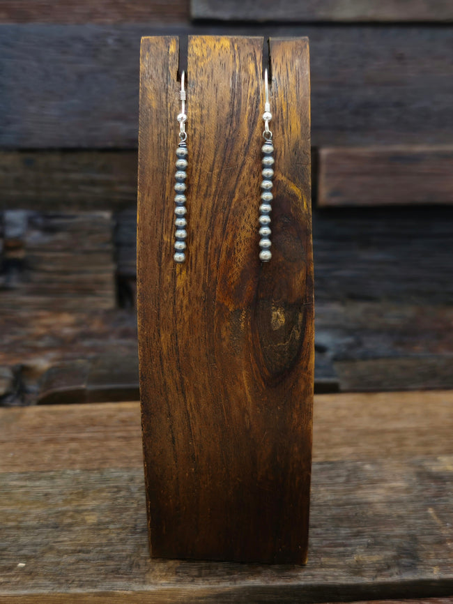 Mini Oxidized Bead Earrings by Vangie Touchine