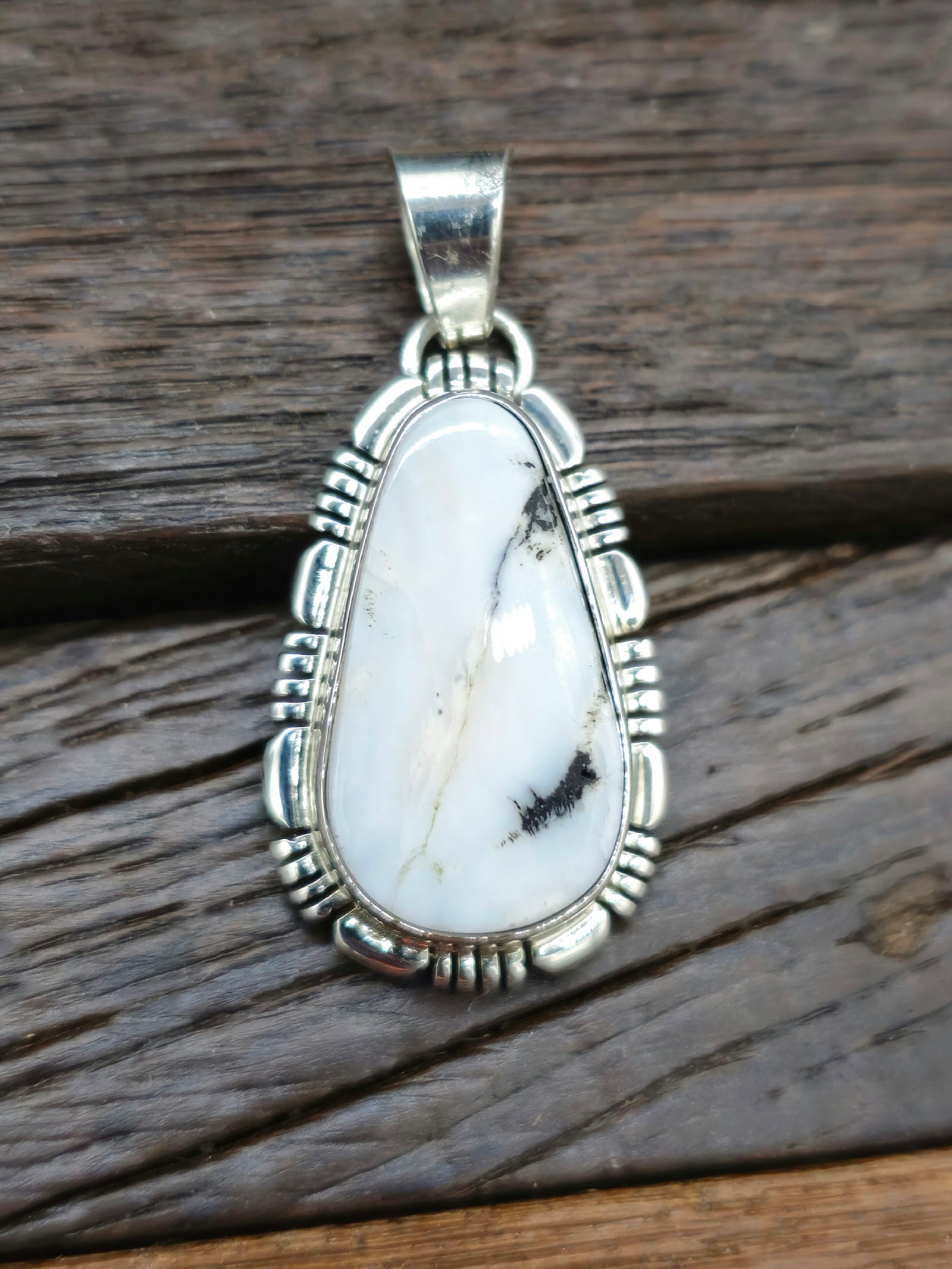 White Buffalo Pendant by Nila Johnson