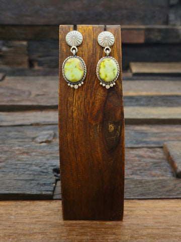 Teardrop Bumblebee Jasper Earrings