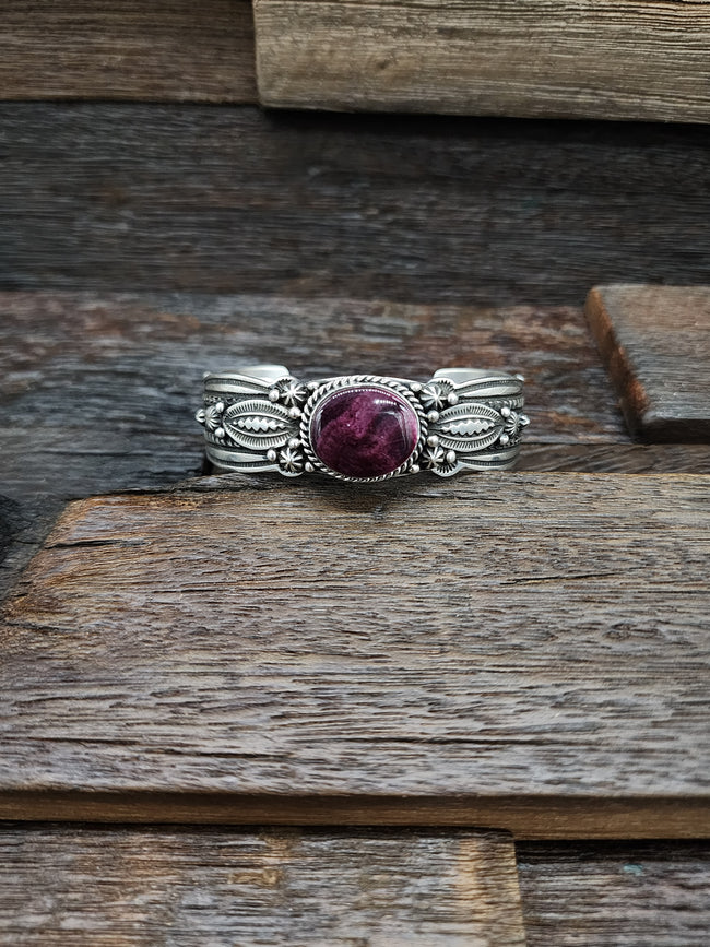 Purple Spiny Oyster Cuff Bracelet