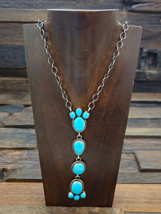 Turquoise Lariat Necklace