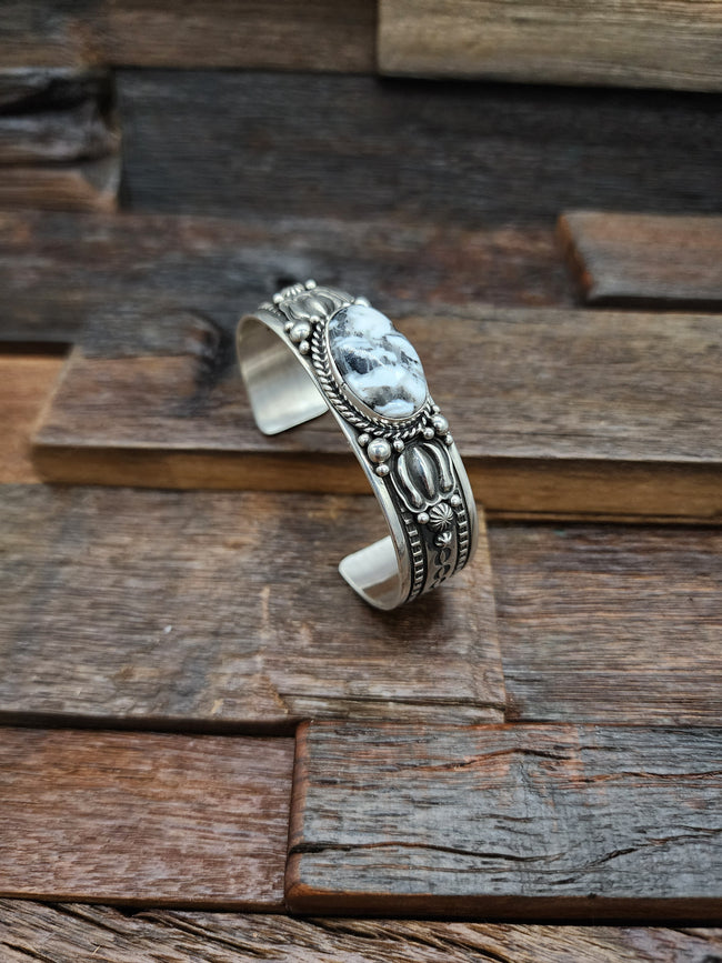 Happy Piasso White Buffalo Cuff Bracelet