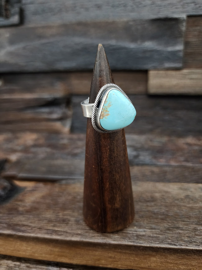 Leon Martinez Turquoise and Sterling Ring