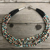 Multi-color Heishi Necklace