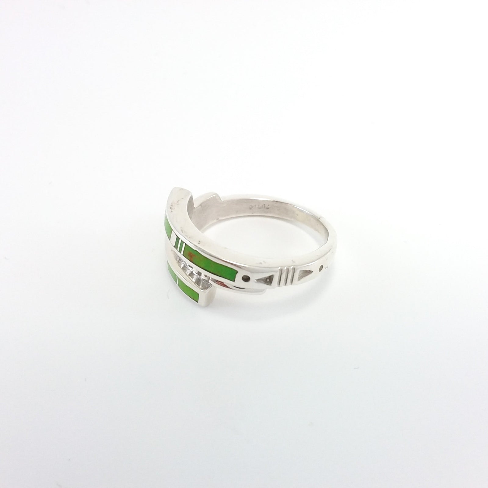 Gaspeite Inlay Ring