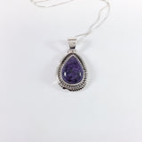 Navajo sugilite sterling silver pendant