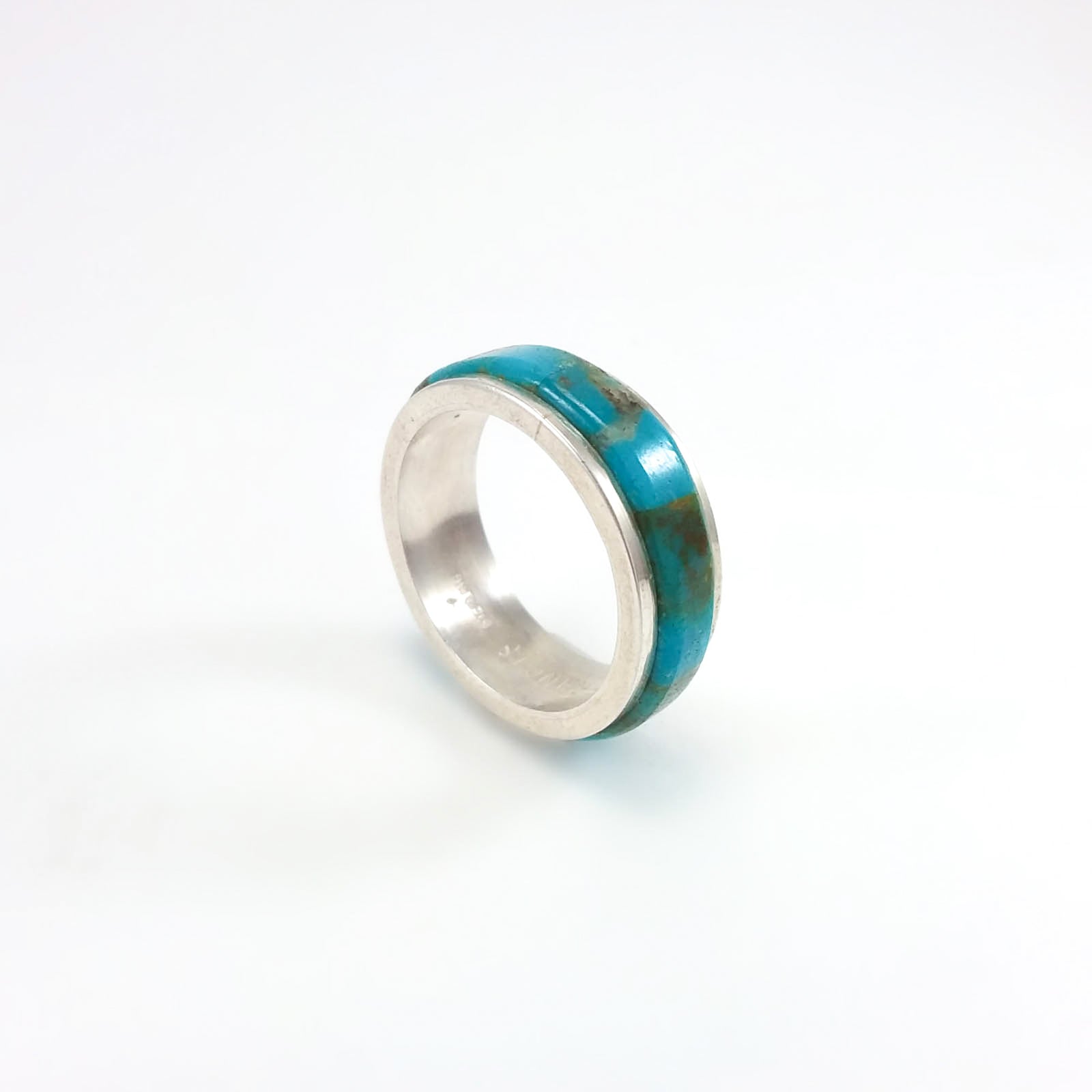 Turqouise Band Ring by Melvin Francis