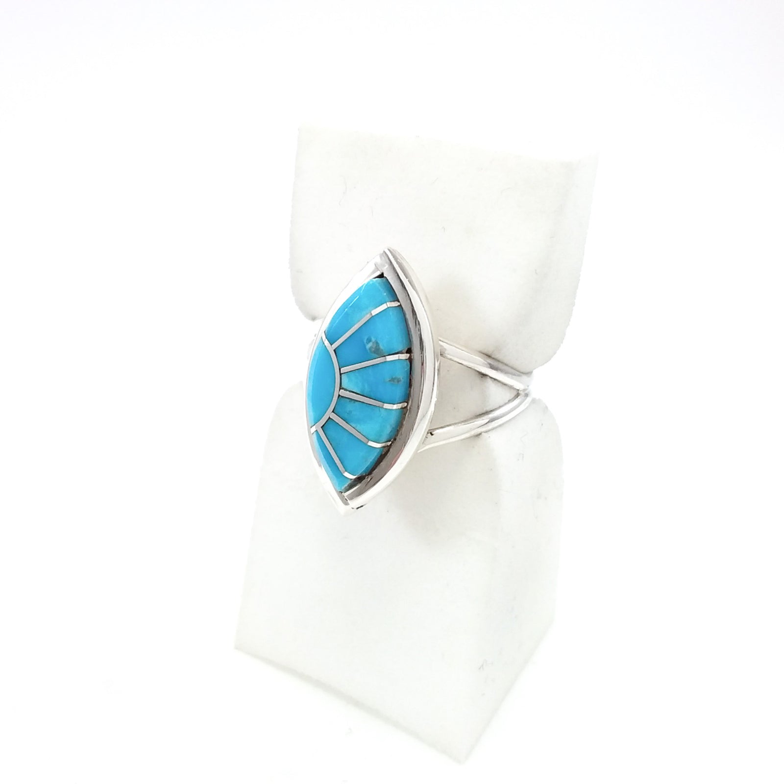 Zuni Turquoise Inlay Ring