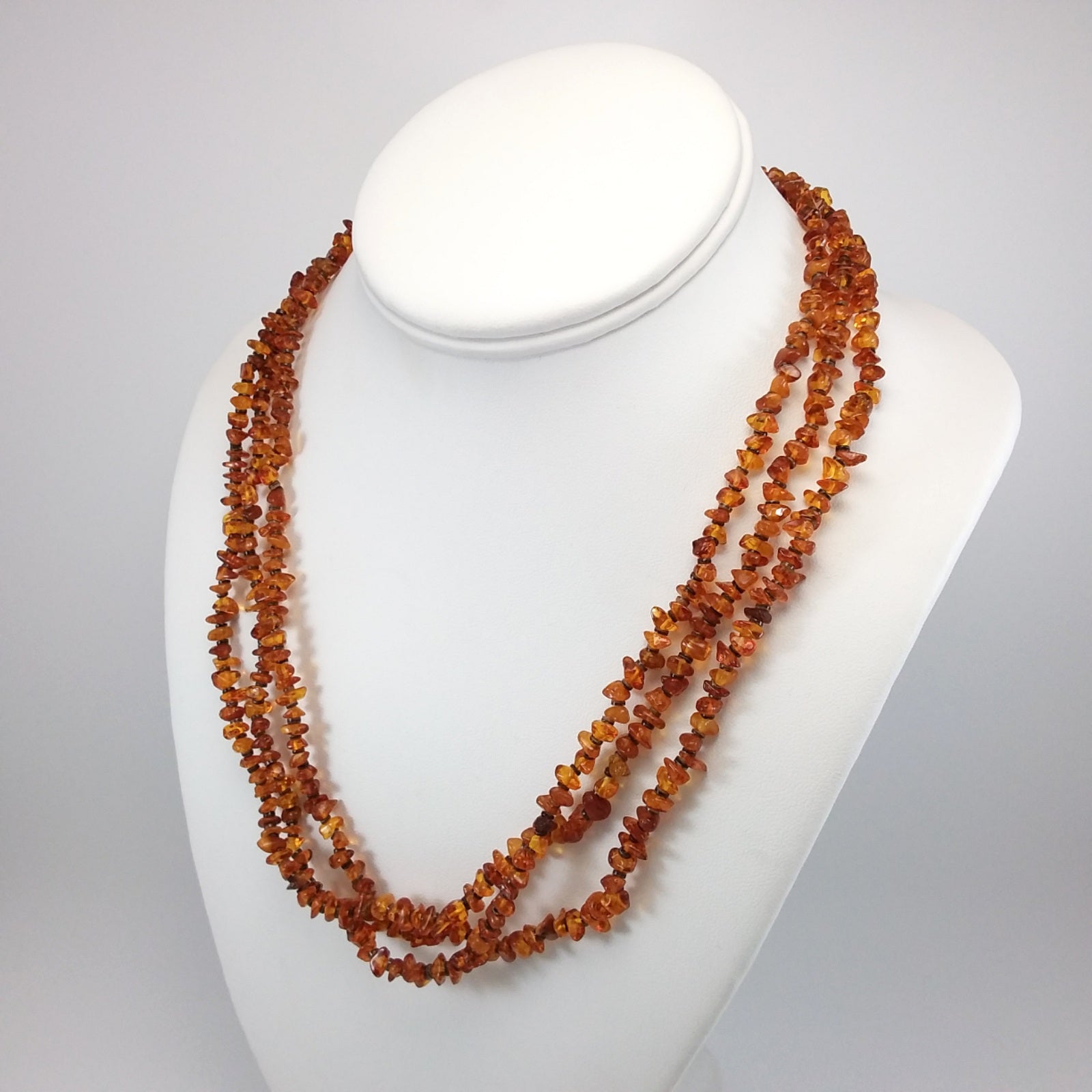 Amber Bead Necklace - Navajo