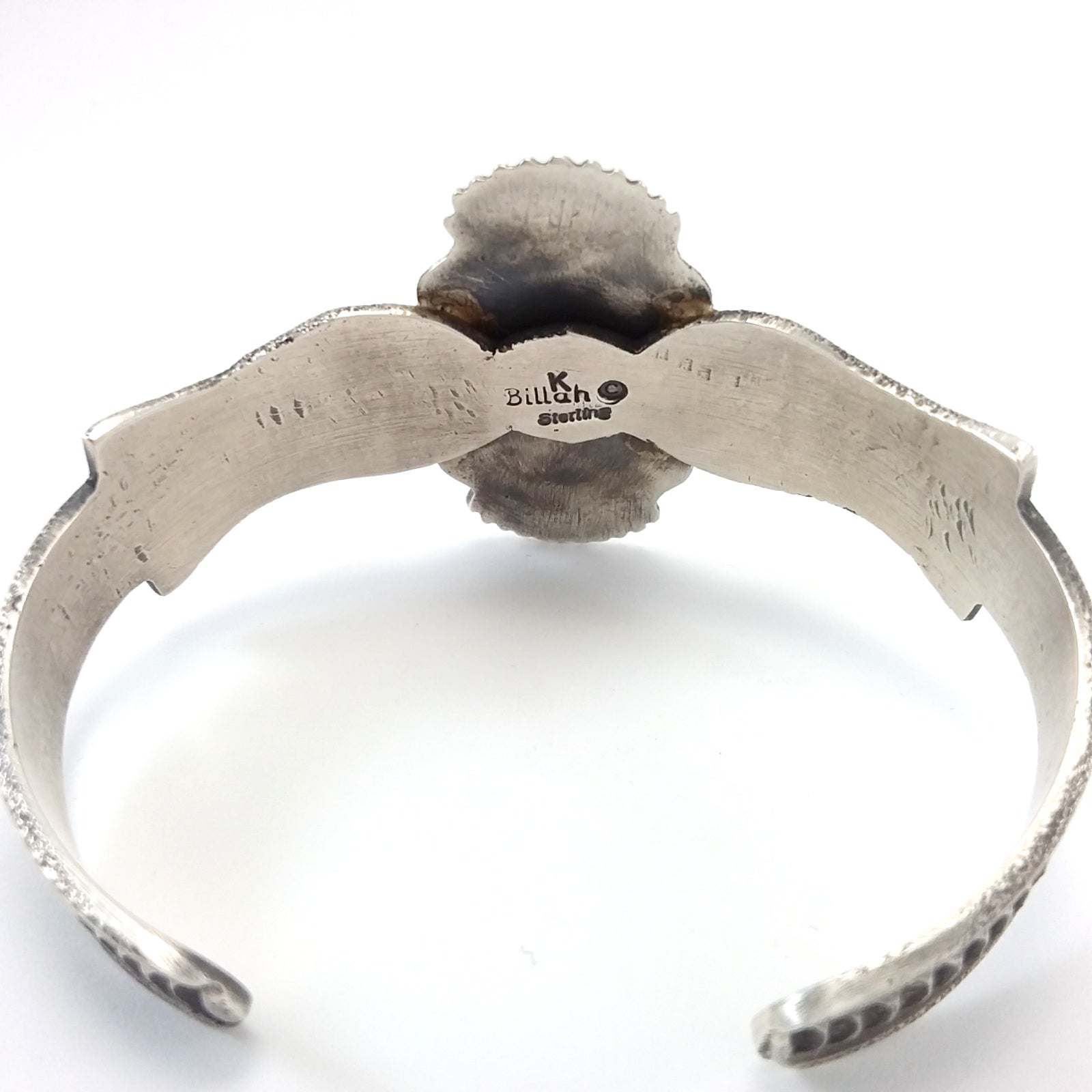 Kevin Billah Turquoise/ Silver Stamp Bracelet