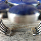 Freddie Maloney Navajo lapis sterling silver bracelet.