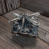 Dragon Fly Sterling Silver Cuff Donovan Cadman, Navajo, Native American Bracelet