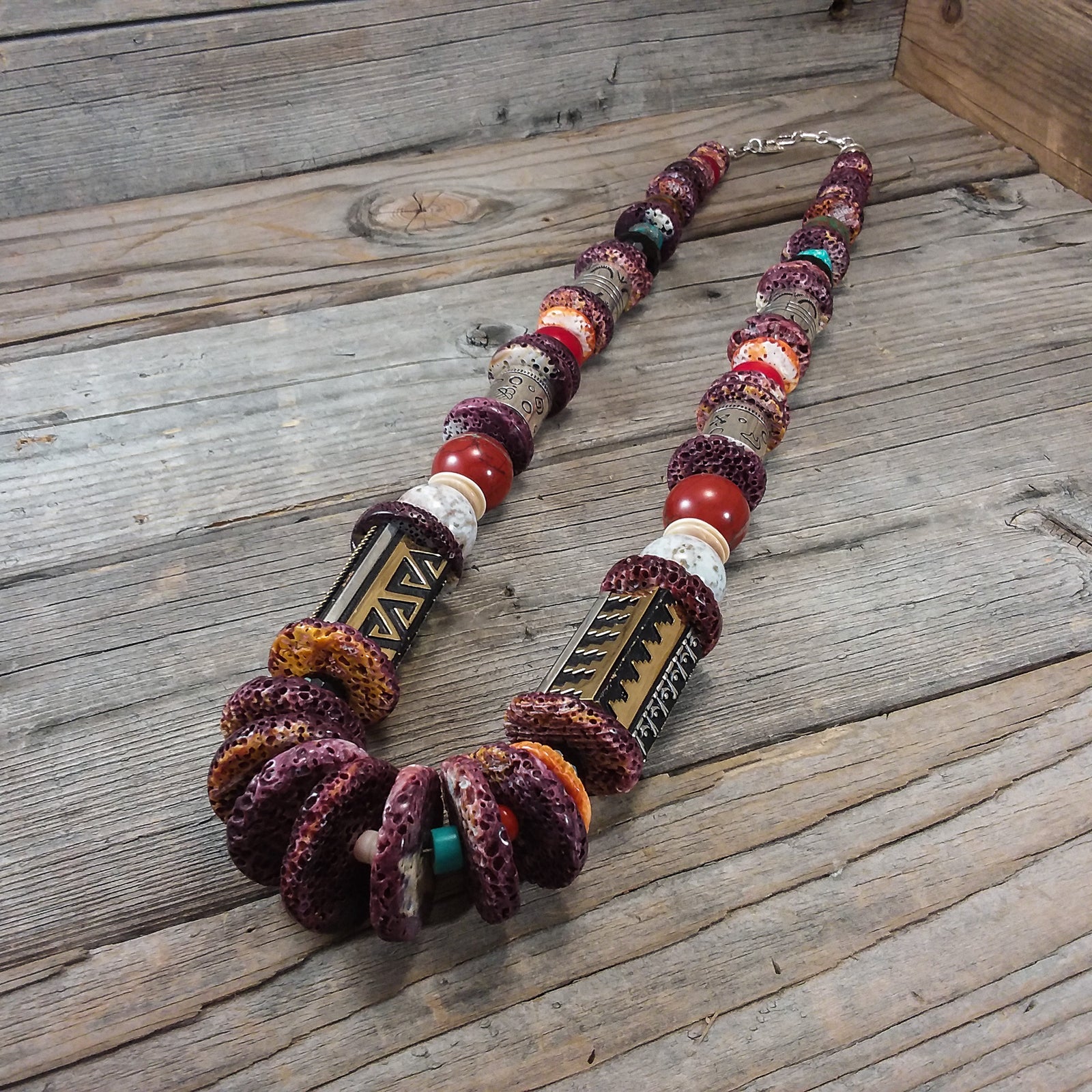 Beaded Necklace By Richard Singer