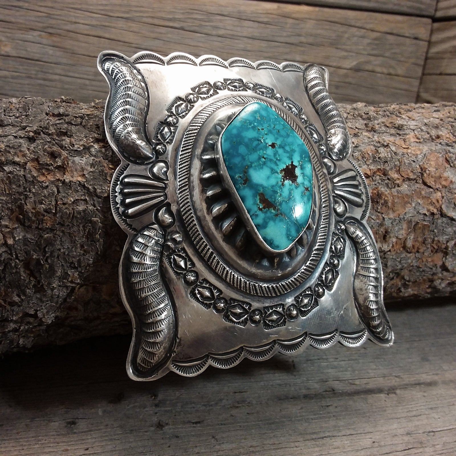 Turquoise Concho Belt by Terry Charlie