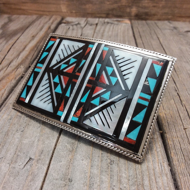 Zuni Inlay Belt Buckle