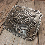 Silver Stamped Buckle By Thomas Charlie