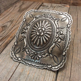 Silver Stamped Buckle By Thomas Charlie