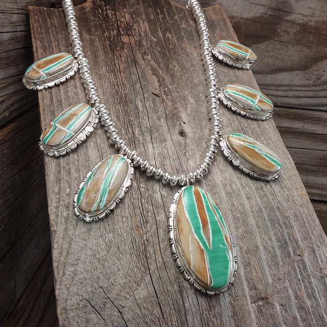 Boulder Turquoise Necklace Set By Thomas Francisco