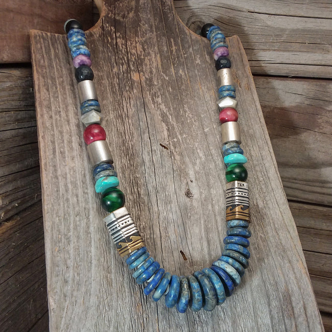 Thomas Singer Blue Beaded Necklace