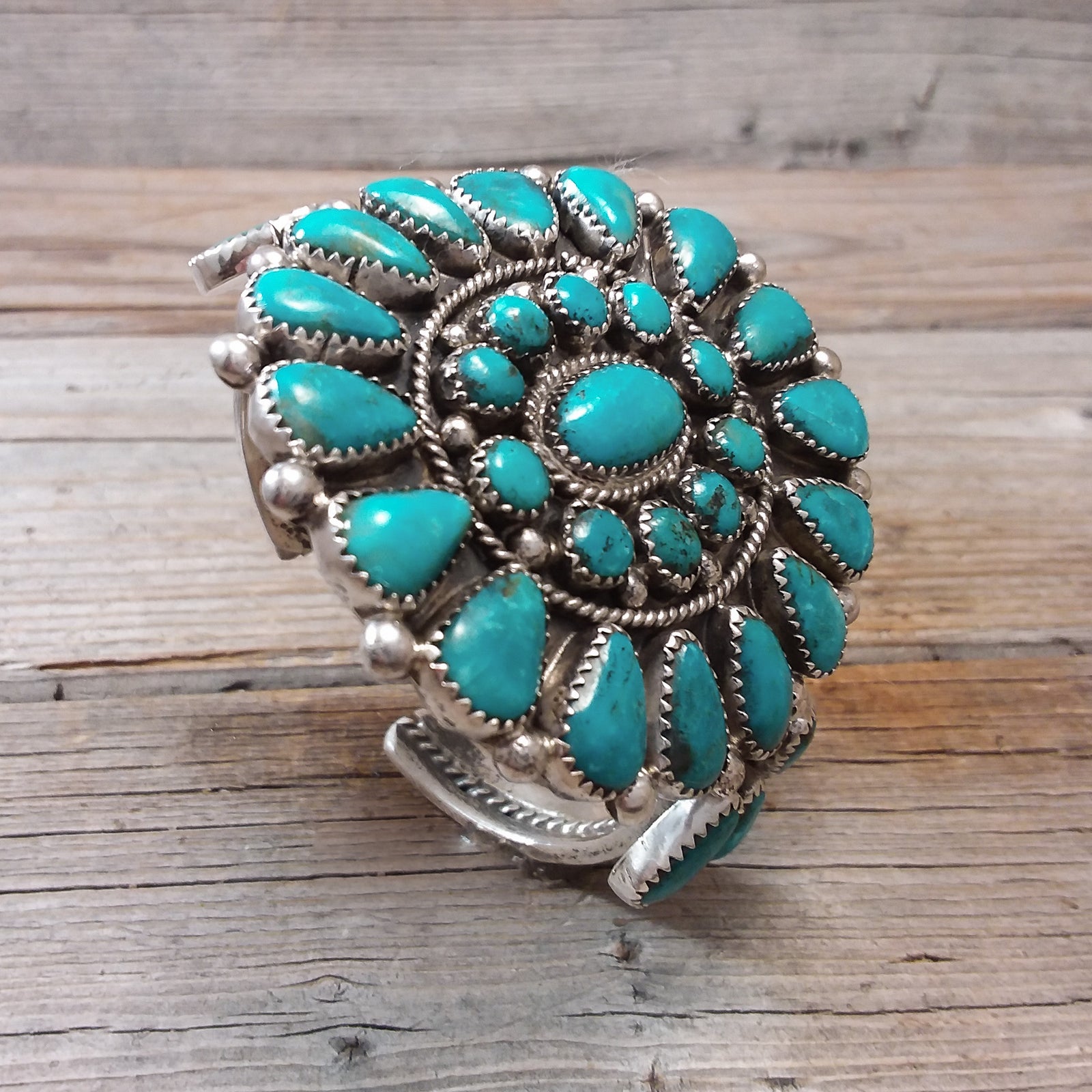 Evelyn Platero Turquoise Cuff