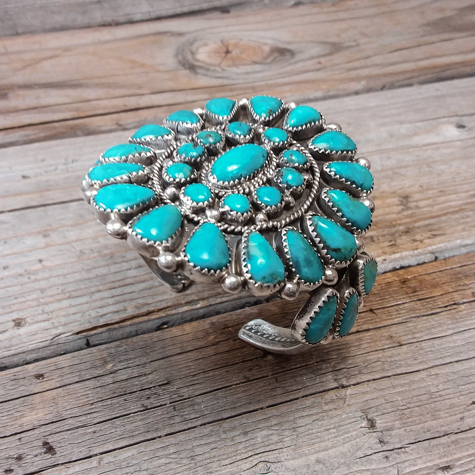 Evelyn Platero Turquoise Cuff