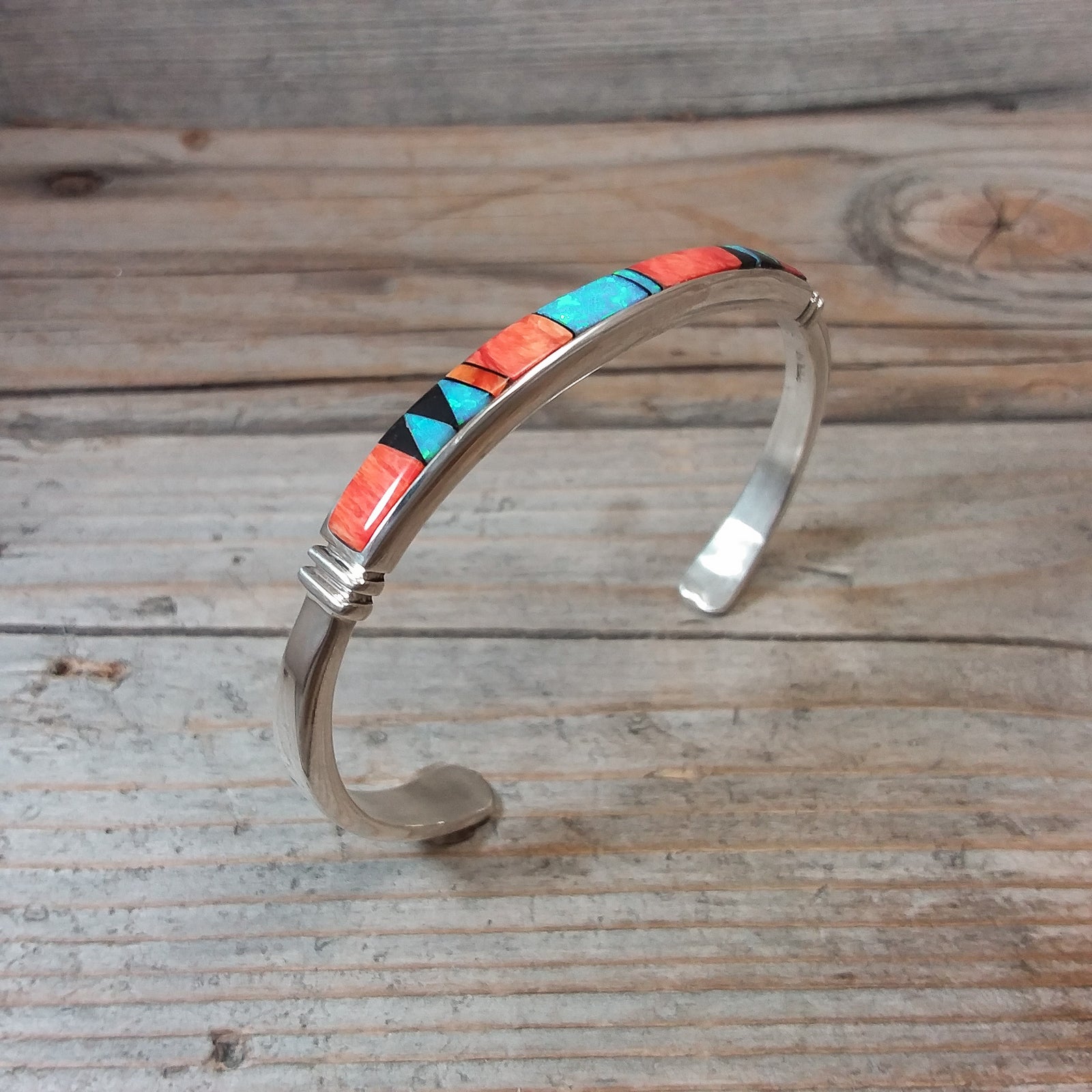 Multi-Stone Inlay Bracelet