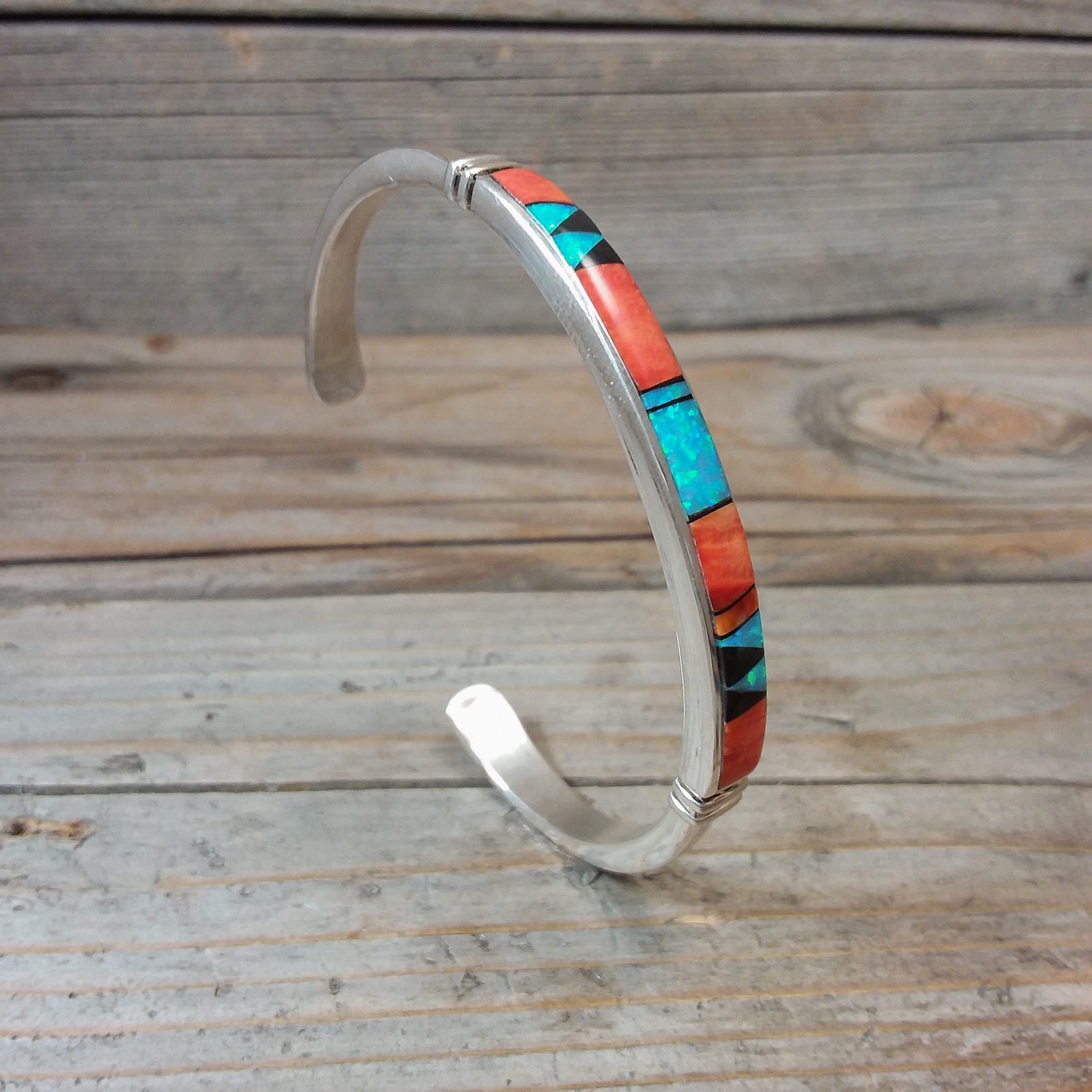 Multi-Stone Inlay Bracelet