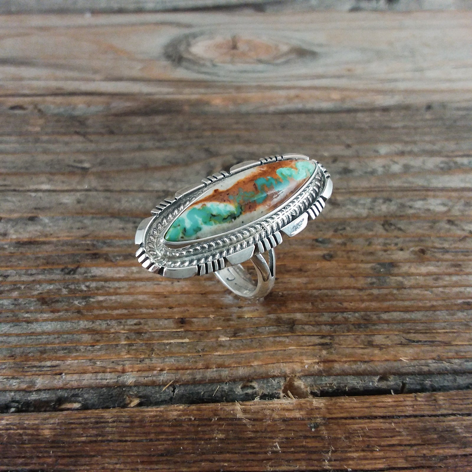 Norvin Johnson Boulder Tutquoise Ring