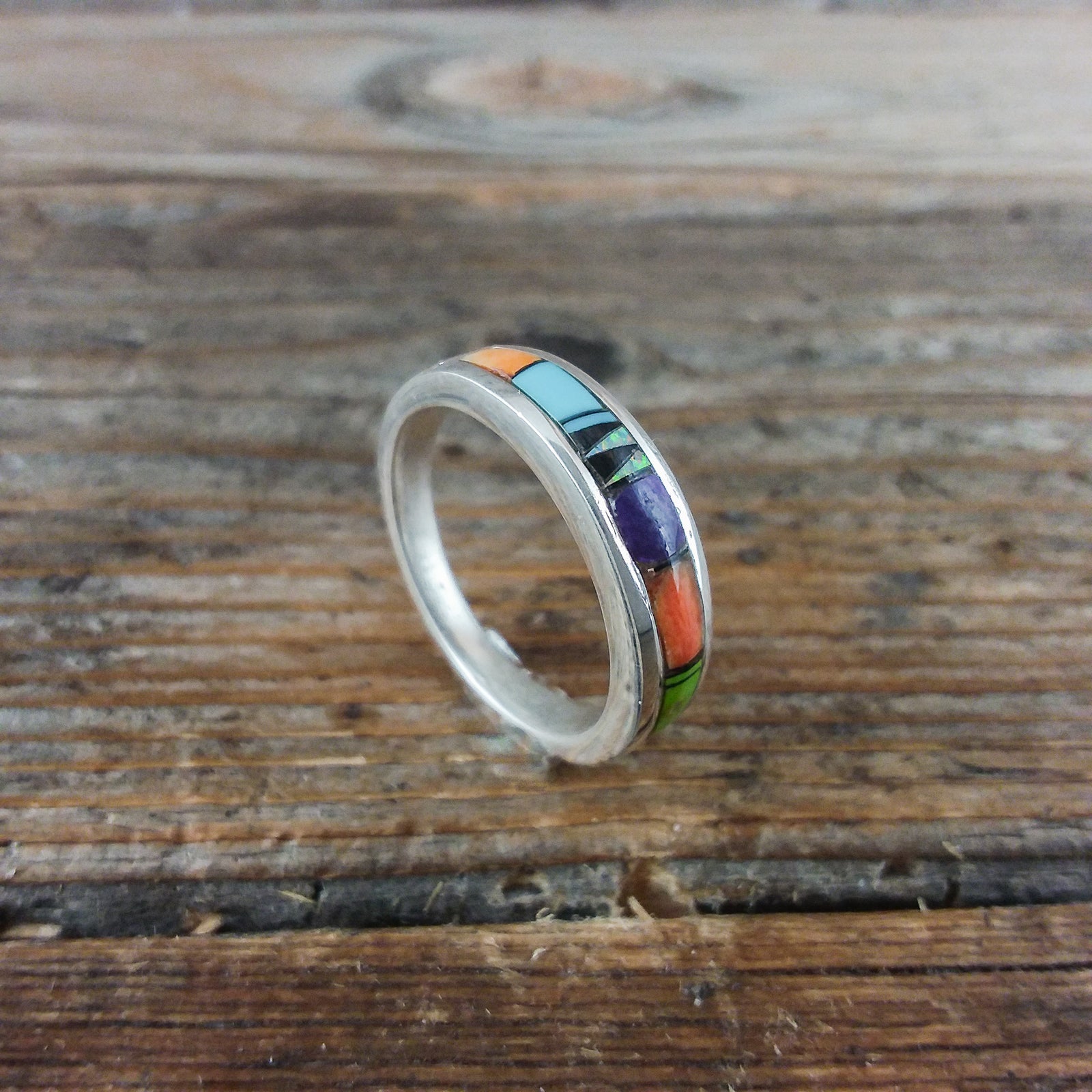 Navajo Multi Inlay Ring