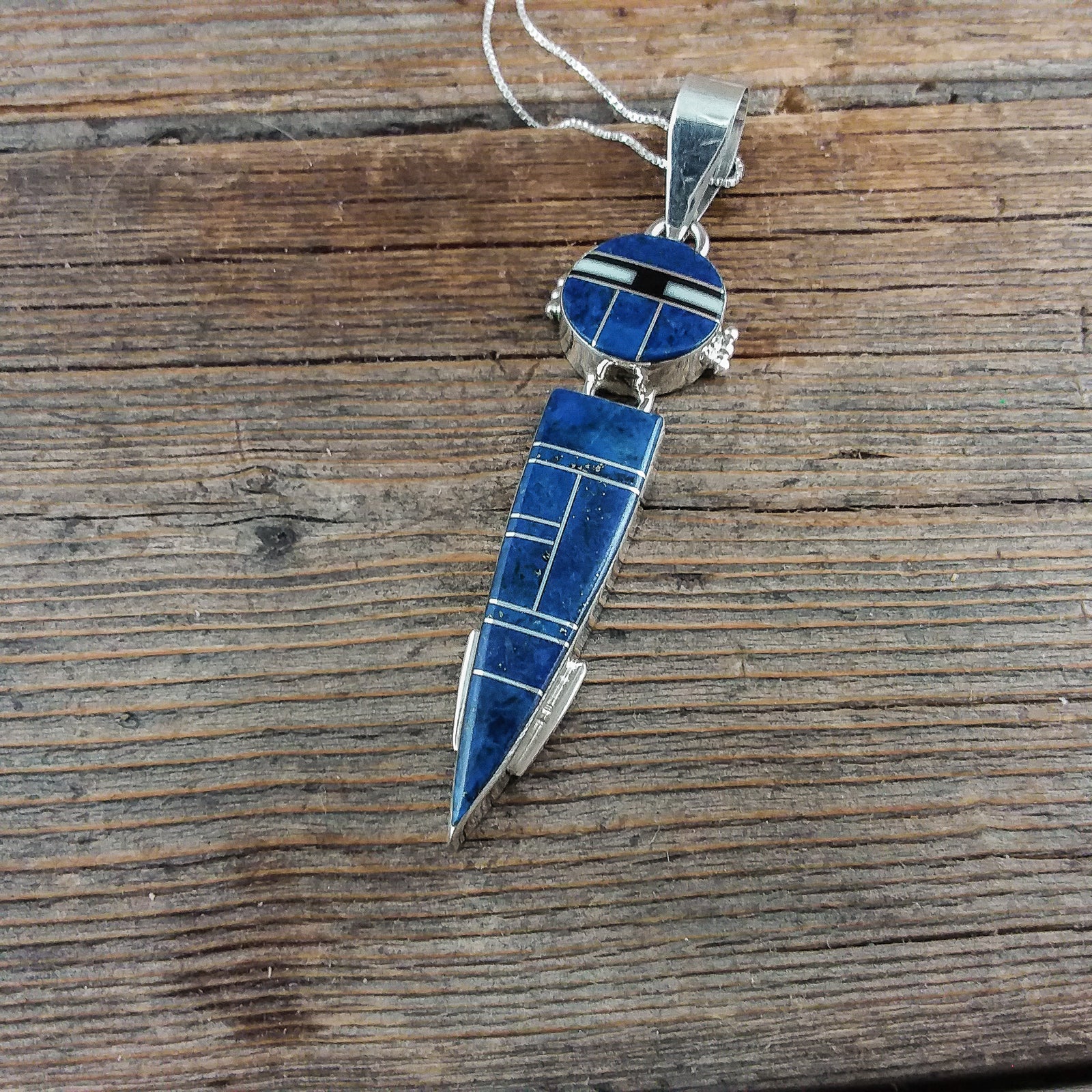 Edison Yazzie Lapis Pendant