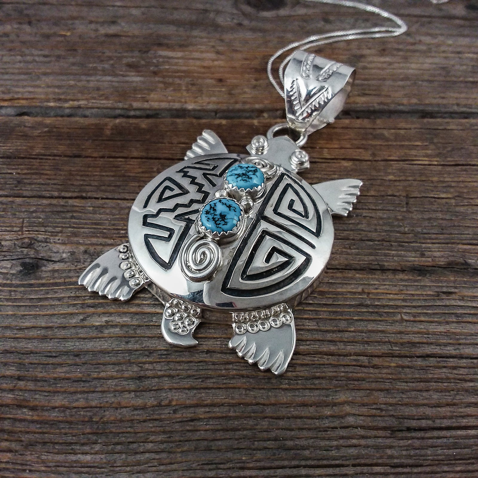 Alonzo Mariano Silver Turtle Pendant