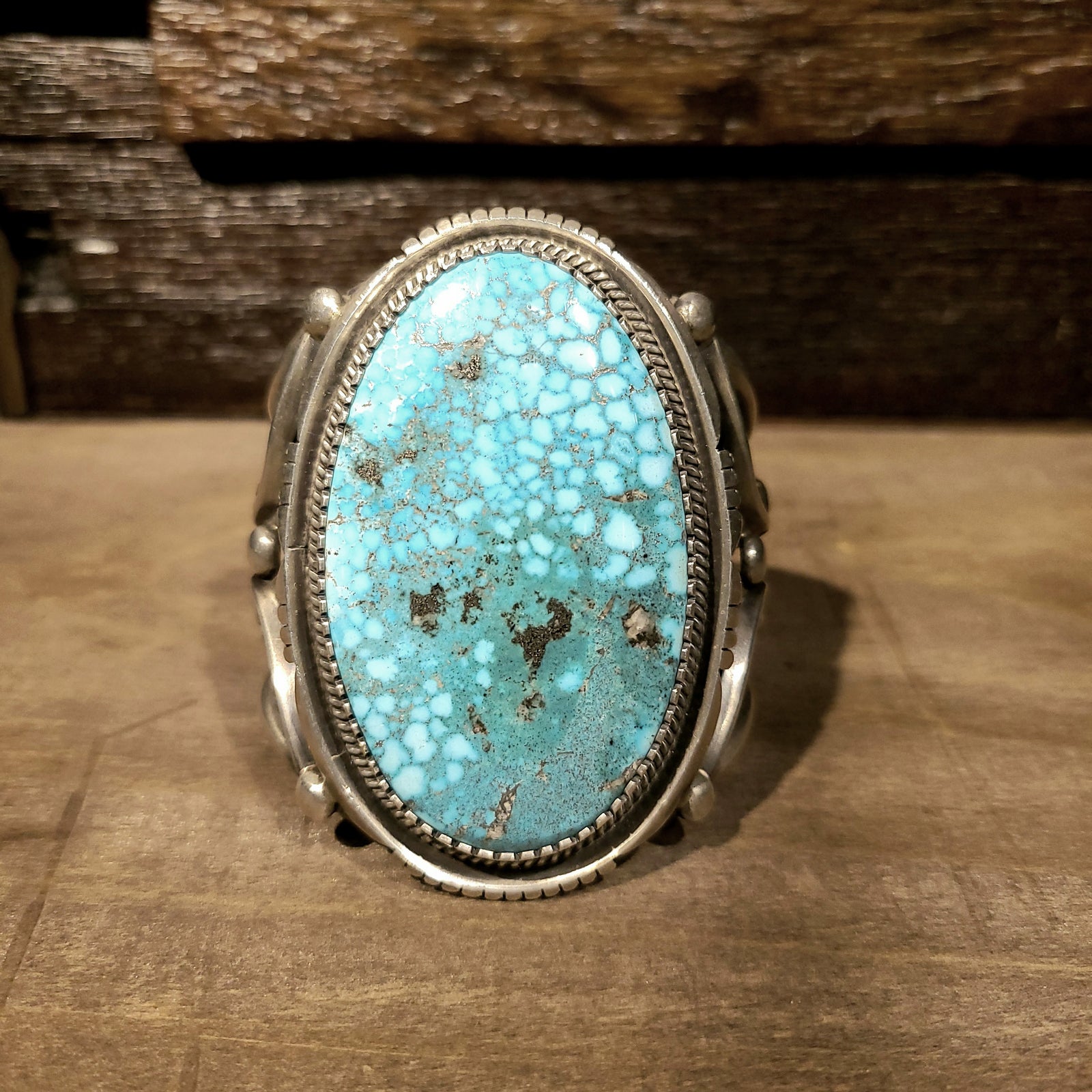 Bird's Eye Kingman Turquoise | Navajo artist Verdy Jake | Native American Indian