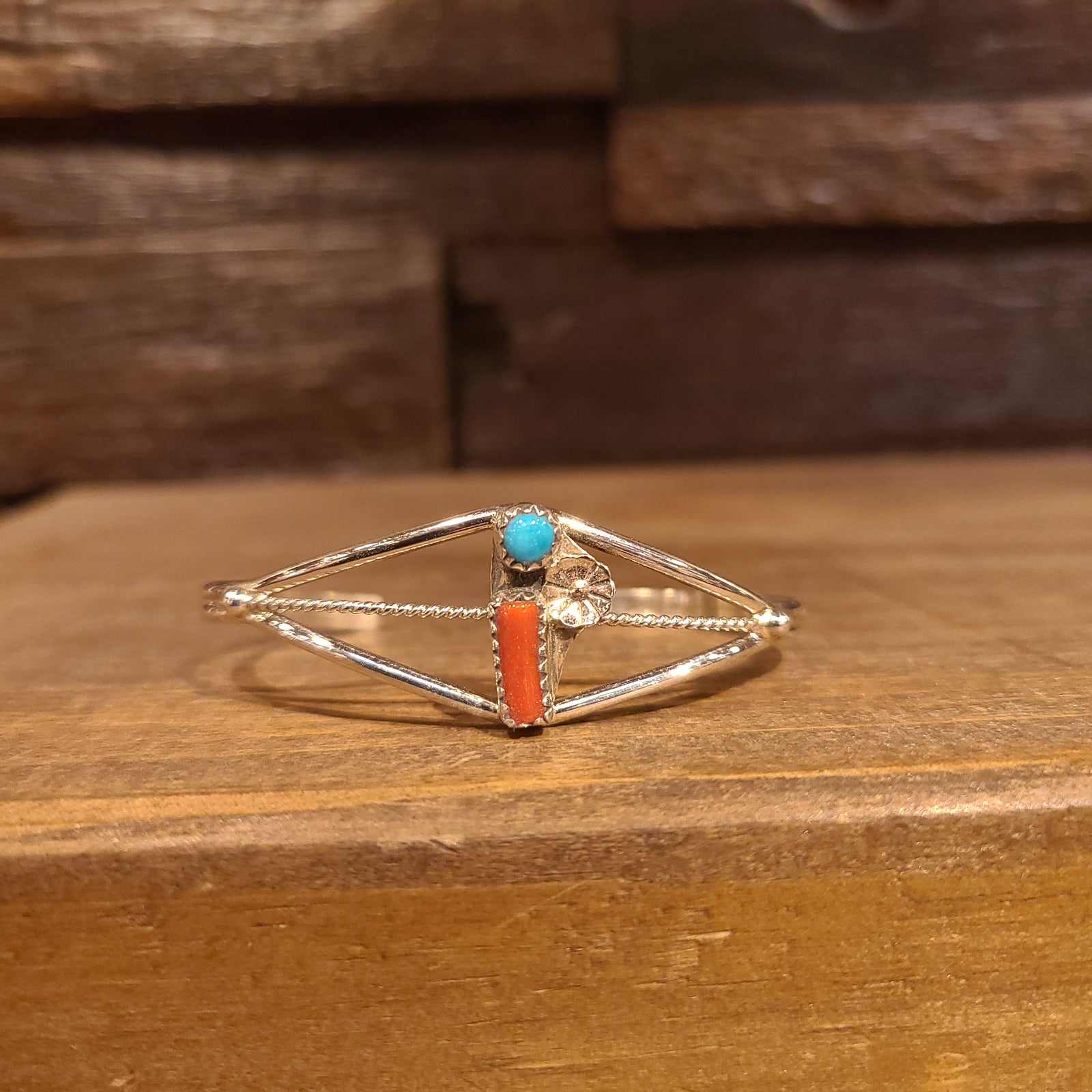 Coral and Turquoise Bracelet