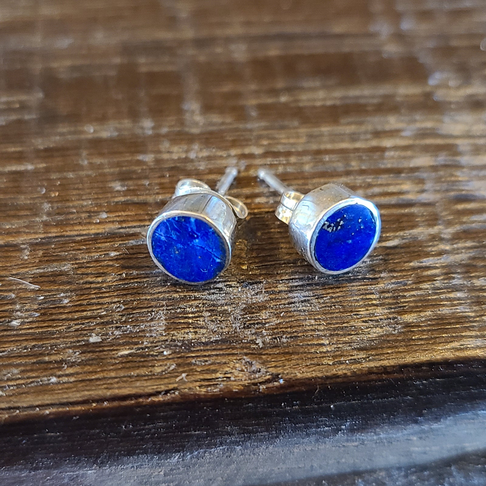 Lapis | Sterling Silver - Navajo | Native American Indian - Earrings