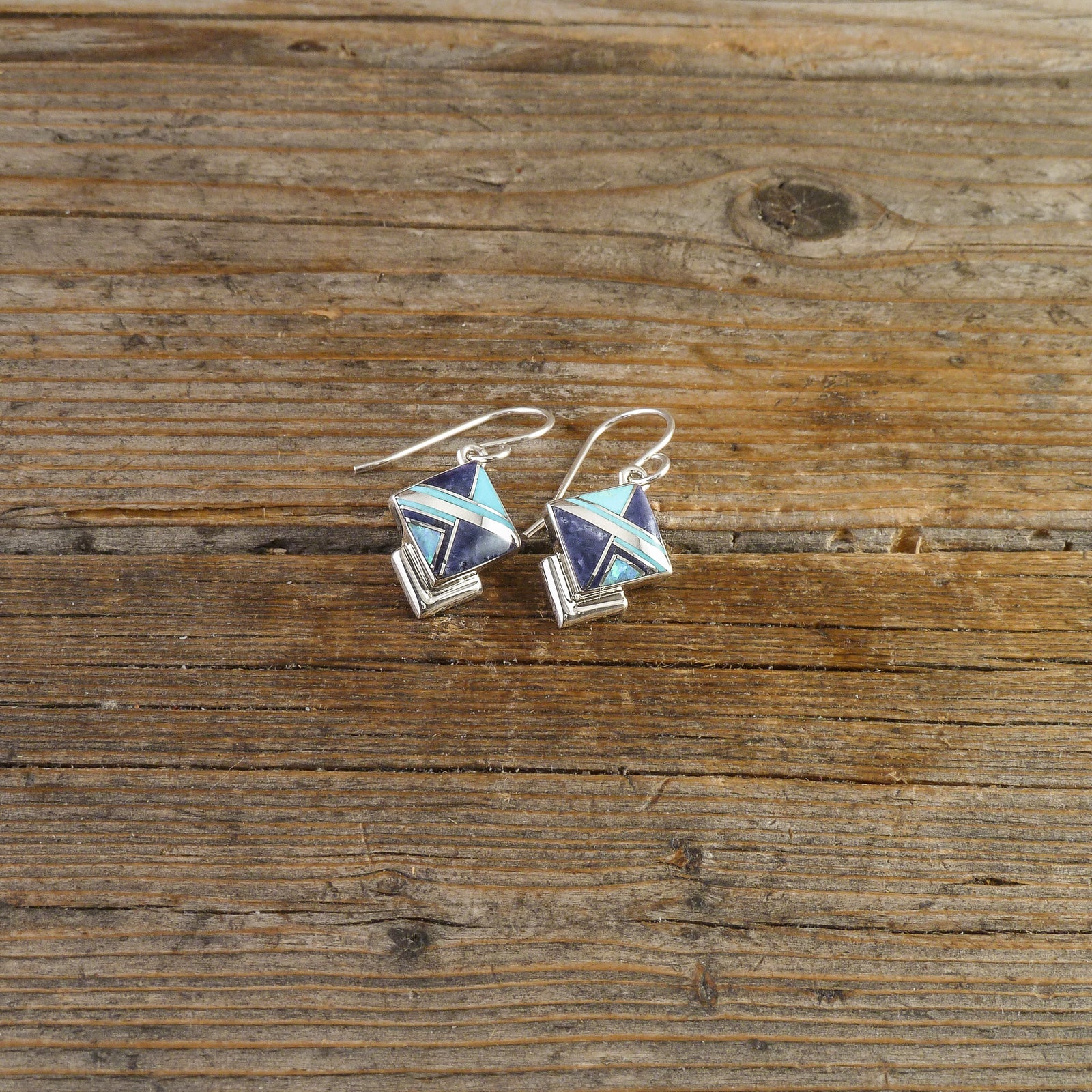 Elsie Armstrong Multi Inlay Earrings