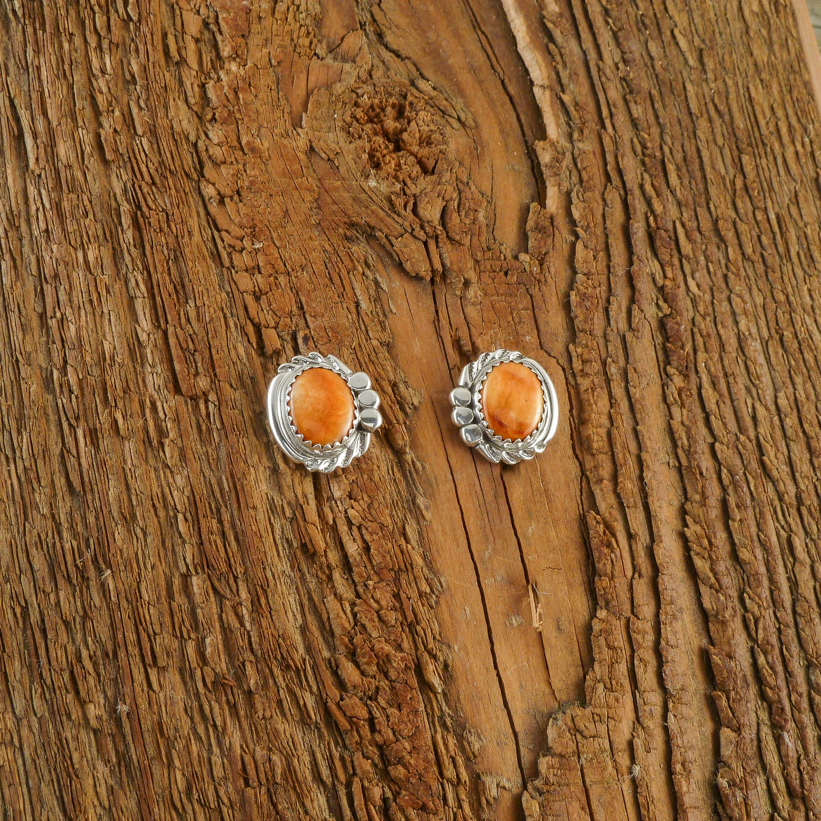 Rhonda Largo Spiny Oyster Shell Stud Earrings