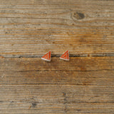 Sally Arviso Coral Triangle Stud Earrings