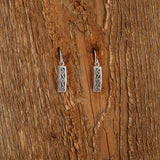 Sterling Silver Rectangle Earrings