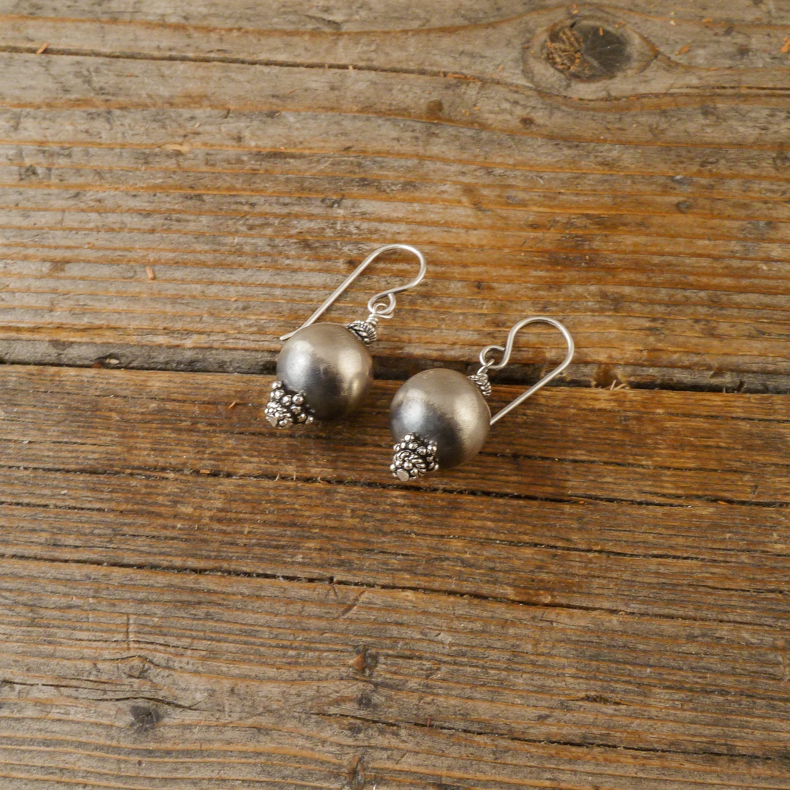 Sterling Silver Bead Earrings