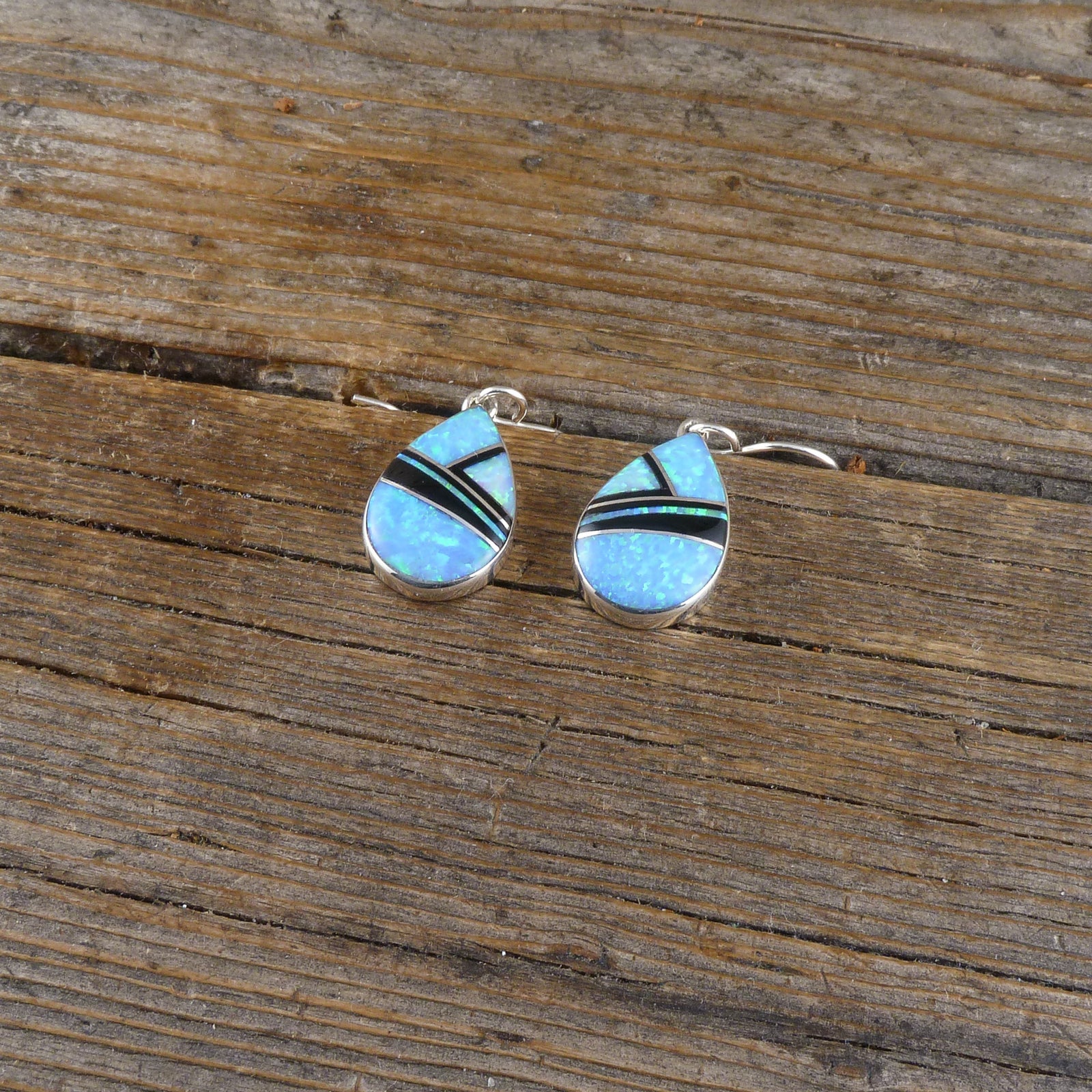 Cathy Webster Opal Inlay Earrings